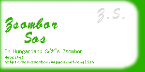 zsombor sos business card